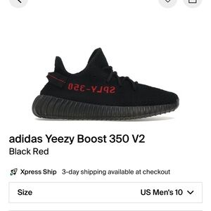 Adidas Yeezy Boost 350 V2 Men’s Size 10.5 - Like New